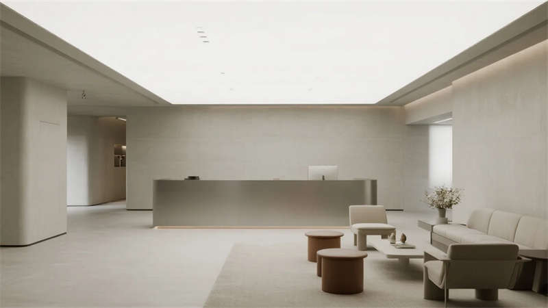 合肥辦公室展廳設(shè)計(jì)，科技與自然交融的極簡(jiǎn)美學(xué)